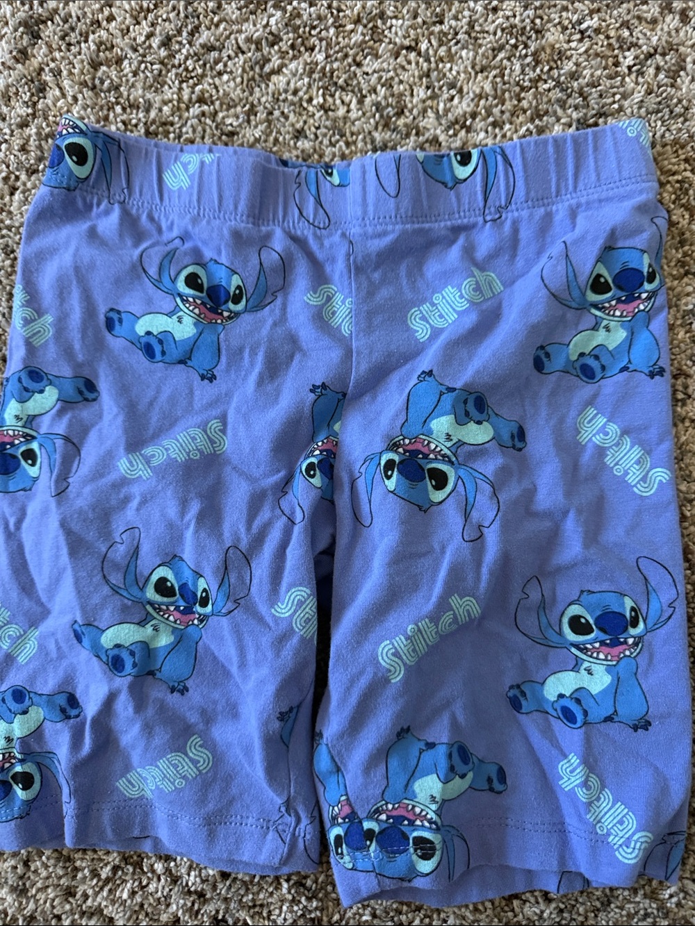 Disney Purple Stitch Print bike short